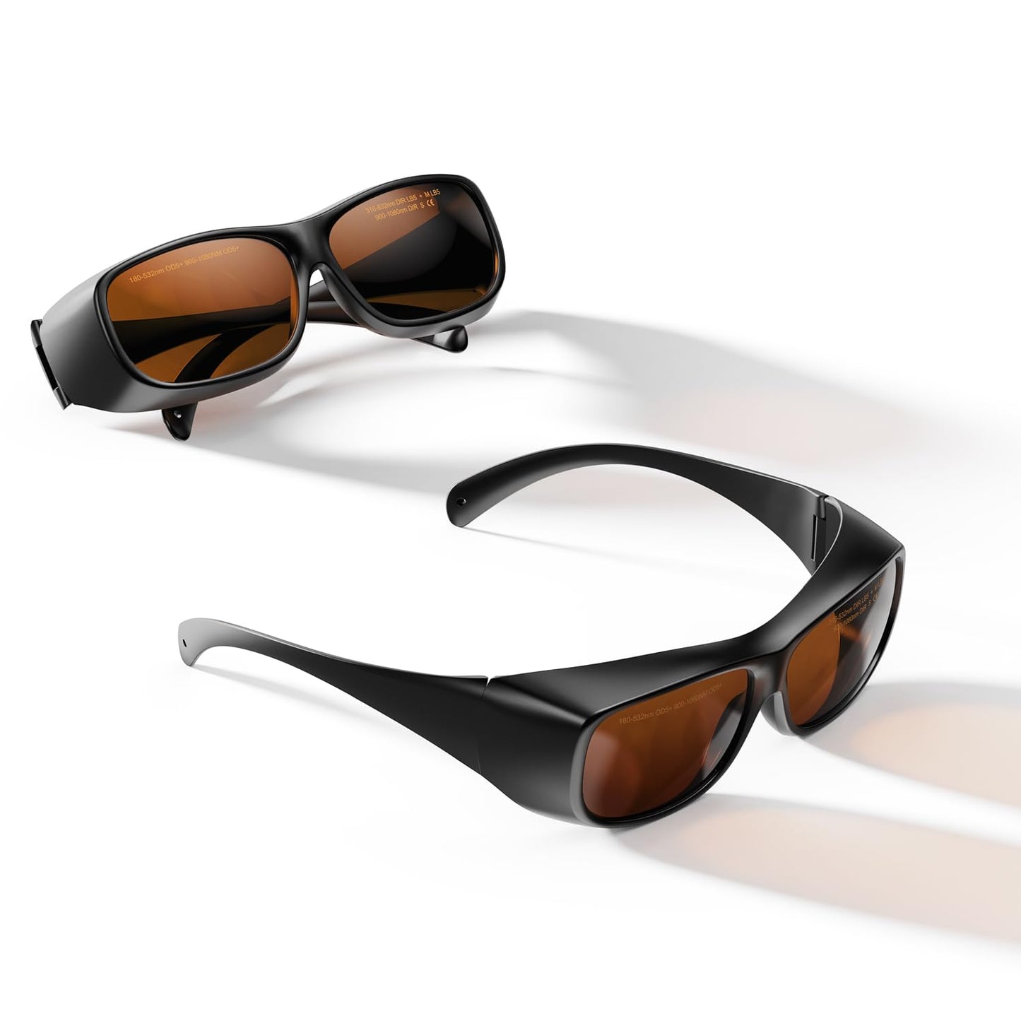 LaserPecker Laser Safety Glasses 180nm–532nm & 900nm–1080nm for All Machines and Most Laser Engravers, Red Light Therapy Glasses Eyes Protection Laser Safety Goggles