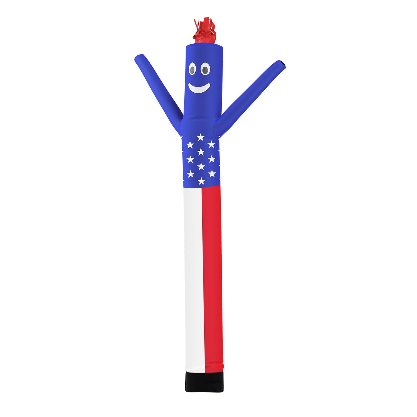LookOurWay Air Dancers Inflatable Tube Man Attachment - 10 Feet Tall Wacky Waving Inflatable Dancing Tube Guy for Business Promotion - Blower Not Included - American Flag