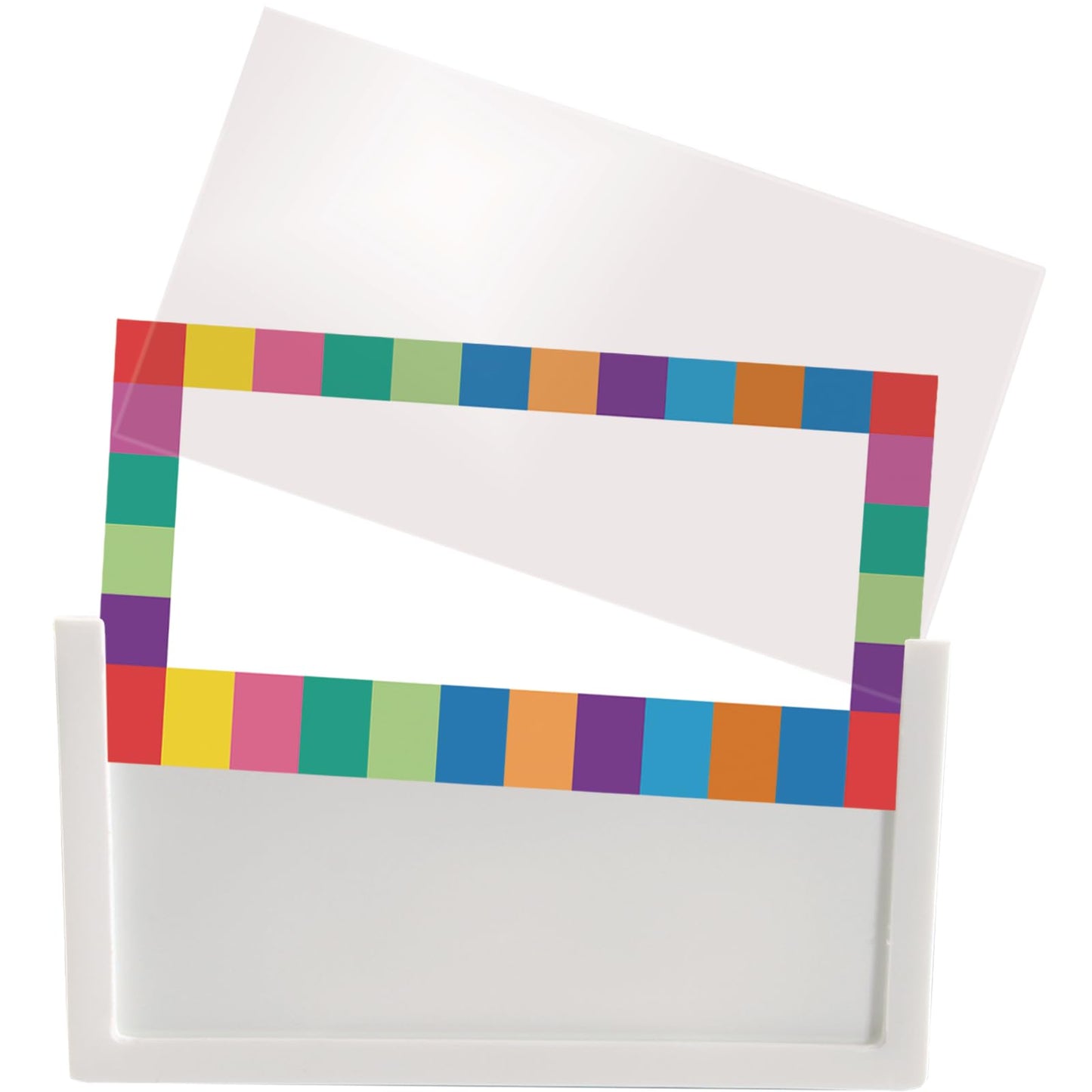Really Good Stuff Durable Book and Binder Holder - 5pack, Bright Neon Colors, 5 ?? x 12 ?? x 7 ??, Classroom Organization, Storage Solution, Sturdy and Versatile