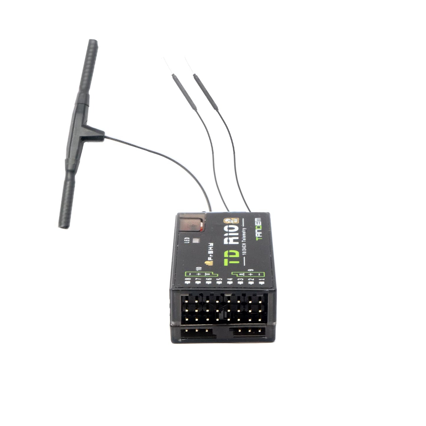 FrSky TD R10 Triple Antenna Compatible with 900Mhz and 2.4Ghz 10 Channel Low Latency Signal and Long-Range Receiver