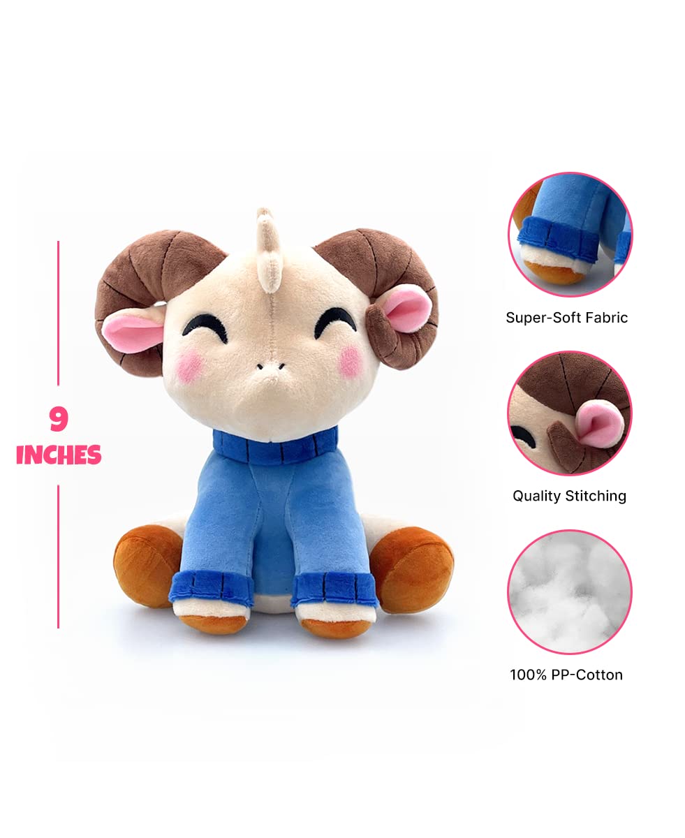 Youtooz Jschlatt Ram Plushie 9" Inch, Jschlatt Soft Rammie Plush Collectible Plush Youtubers Creator Collection