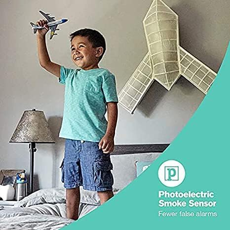 6 Pack Combination Smoke and Carbon Monoxide Detector Battery Operated, Travel Portable Photoelectric Fire&Co Alarm for Home, Kitchen