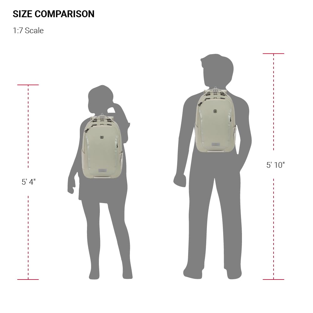 SwissGear Shield Laptop Backpack, Sage Gray, 18.5"x12"x6"
