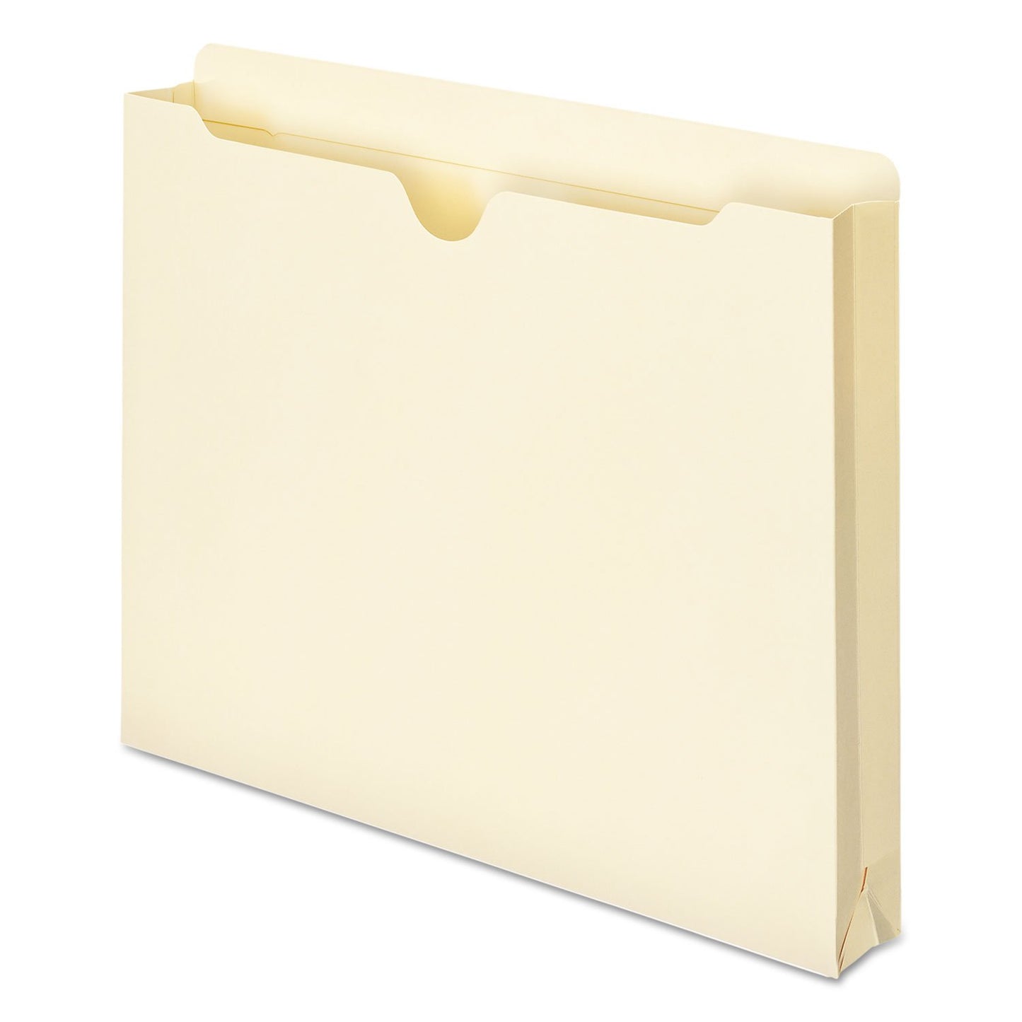 Smead File Jacket, Reinforced Straight-Cut Tab, 1-1/2" Expansion, Letter Size, Manila, 50 per Box (75540)