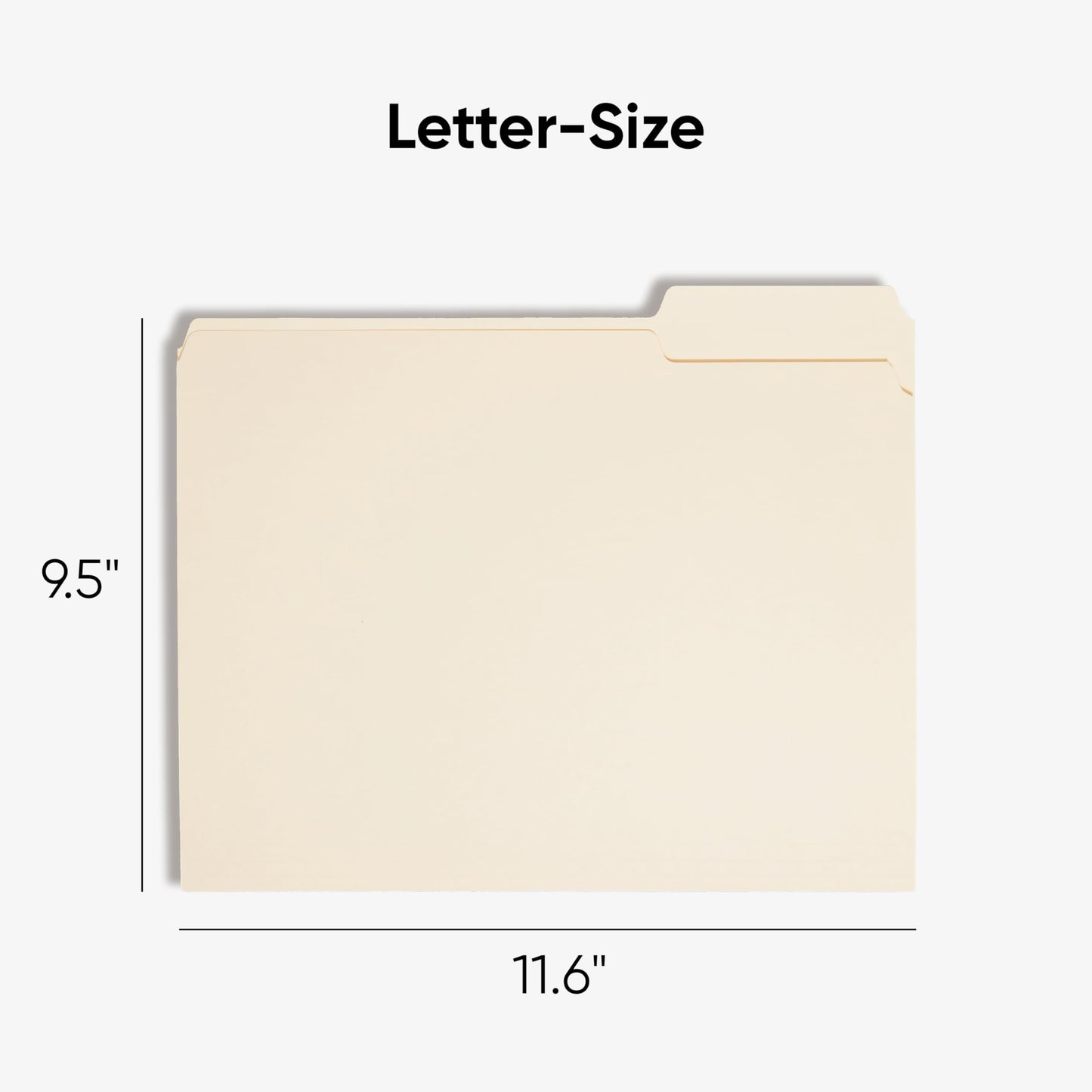 Smead File Folders Letter Sized, 1/3-Cut Tab, Assorted Positions, Letter Size Manila Folders, 100 Per Box (10381)