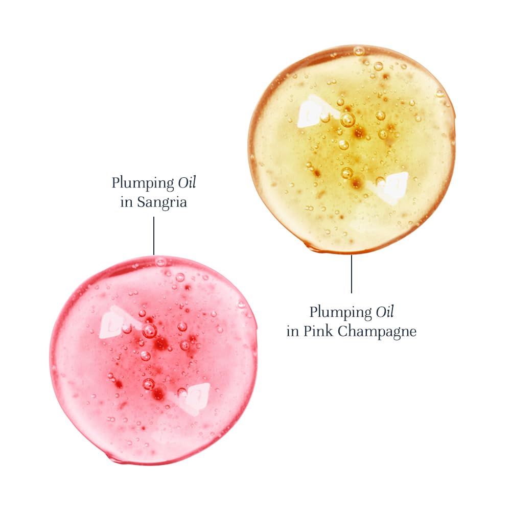 City Beauty City Lips Plumping Oil - Plump, Hydrate, Restore - Anti-Aging Lip Treatment - Plumping Lip Oil with Hyaluronic Acid & Plant Extracts (Pink Champagne)