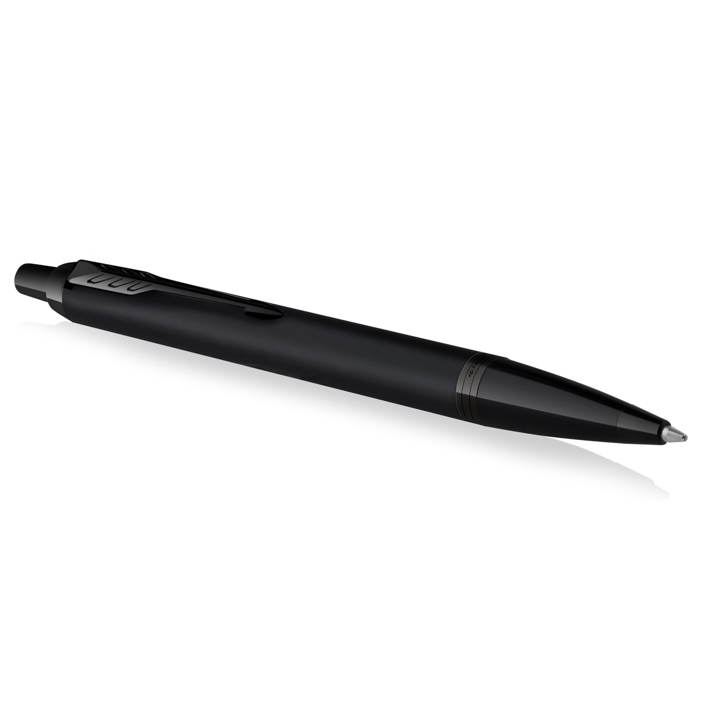 Parker IM Ballpoint Pen, Matte Black with Black Trim, Medium Point, Blue Ink