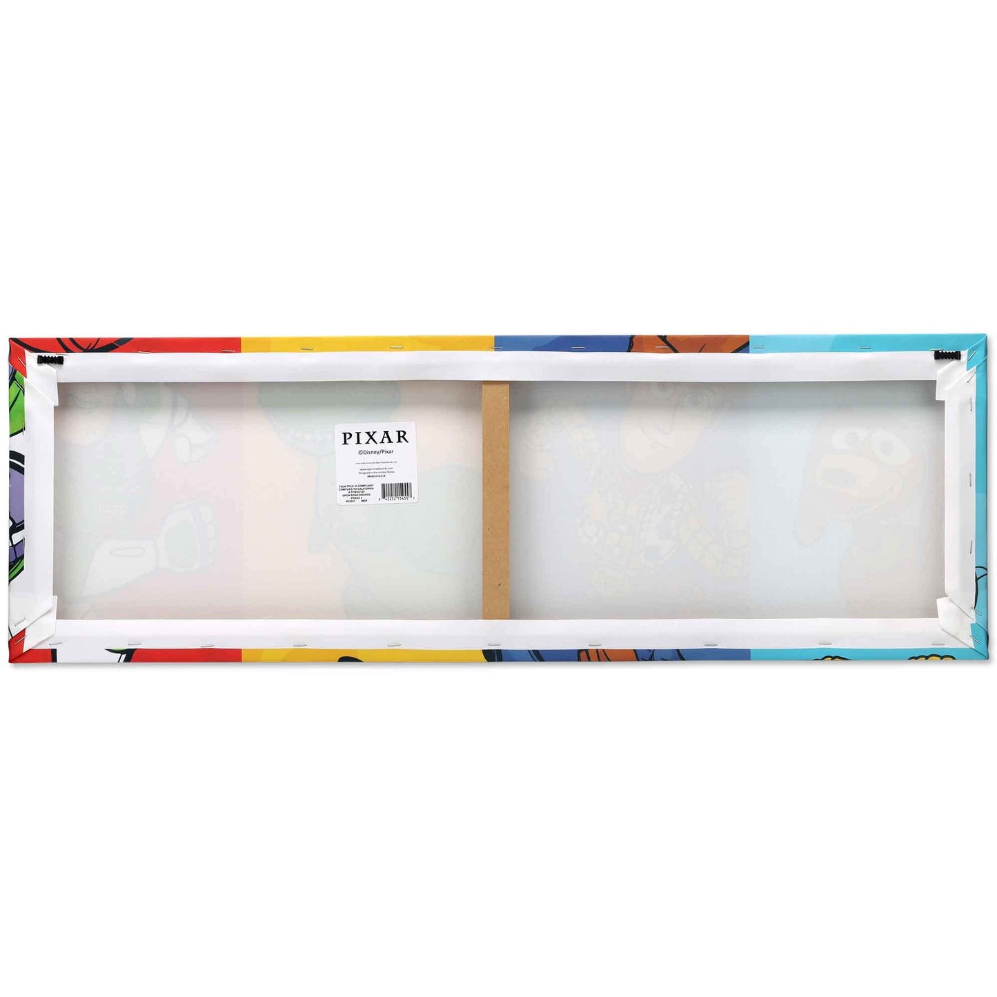 Open Road Brands Disney Pixar Toy Story Line Up Gallery Wrapped Canvas Wall Decor - Large Toy Story Painting Featuring Slinky, Woody, Rex and Buzz