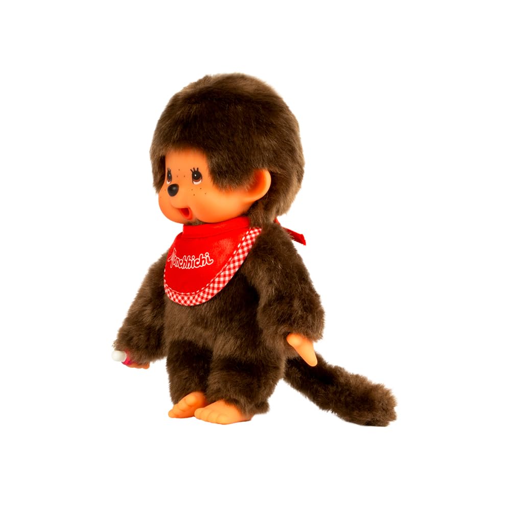 Monchhichi Boy with Red Bib - Stuffed Animal by Schylling (255010)