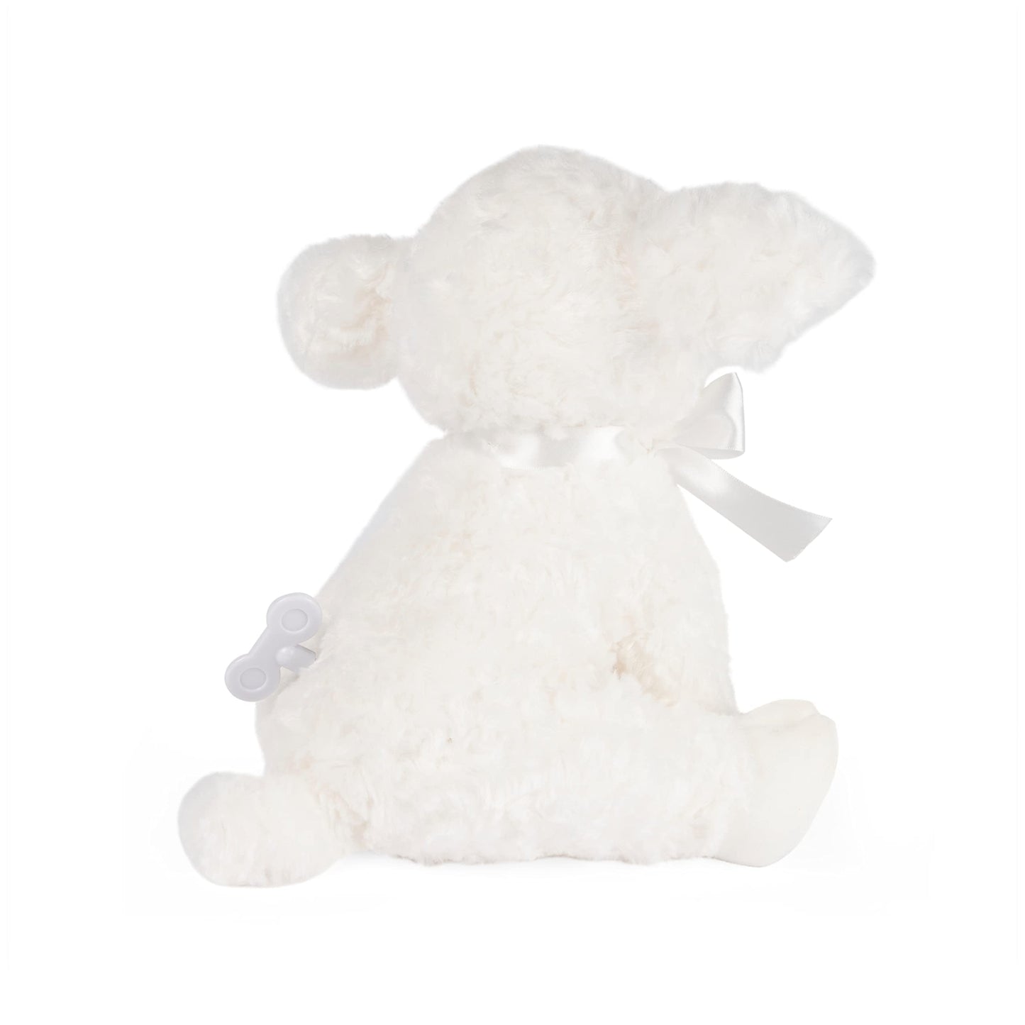 Baby GUND Lena Lamb Keywind Musical Plush, Plays Brahms’ Lullaby, Stuffed Animal Sensory Toy for Babies 10 Months & Up, White, 10”