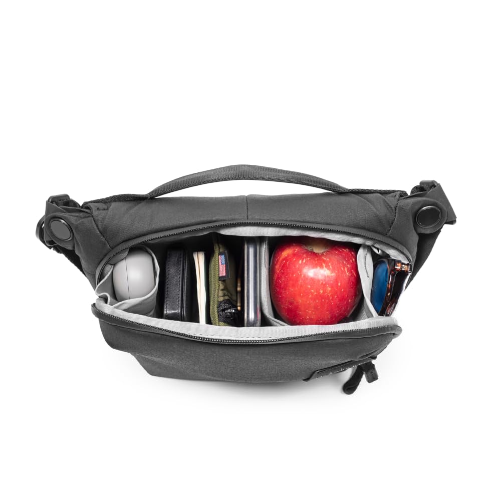 Peak Design Everyday Sling 3L Black Sling, Shoulder, or Waist Carry (Black) BEDS-3-BK-3