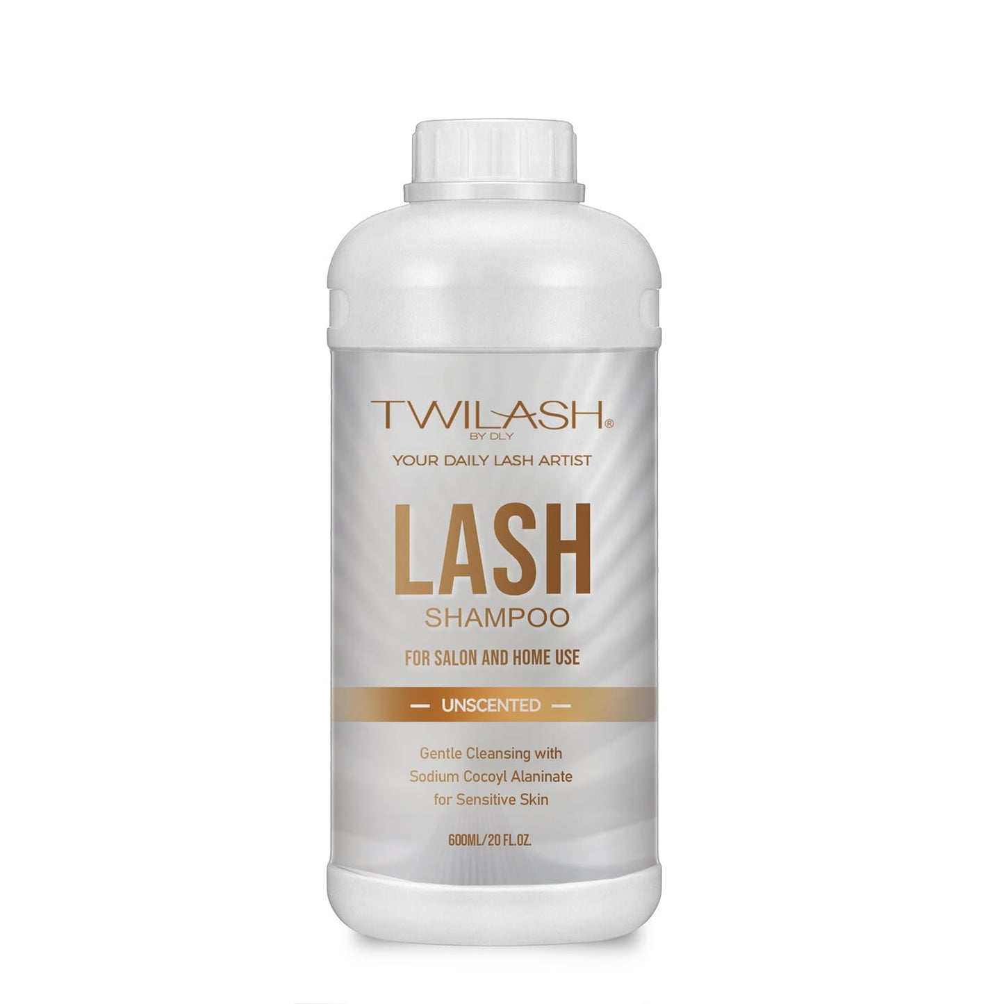 Lash Shampoo Bulk 1 Liter, Eyelash Cleanser for Extensions, Gentle Sodium Cocoyl Alaninate Formula for Sensitive Skin, Non-Irritating Makeup Remover, Best for Salon and Home Use (1L)