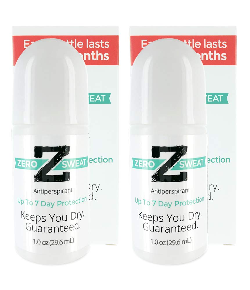 ZeroSweat Antiperspirant Deodorant | Clinical Strength Hyperhidrosis Treatment - Reduces Armpit Sweat (2 Pack)