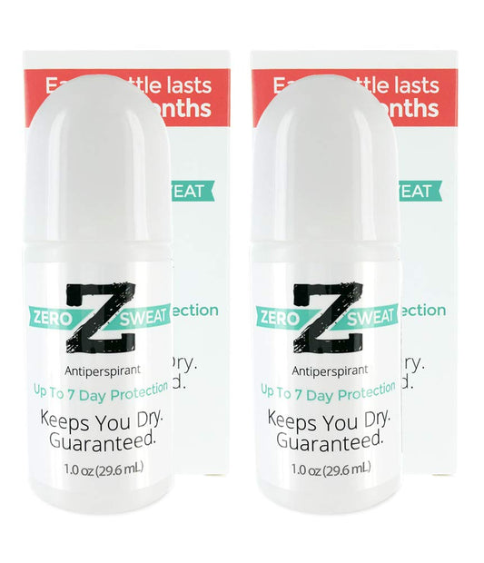 ZeroSweat Antiperspirant Deodorant | Clinical Strength Hyperhidrosis Treatment - Reduces Armpit Sweat (2 Pack)
