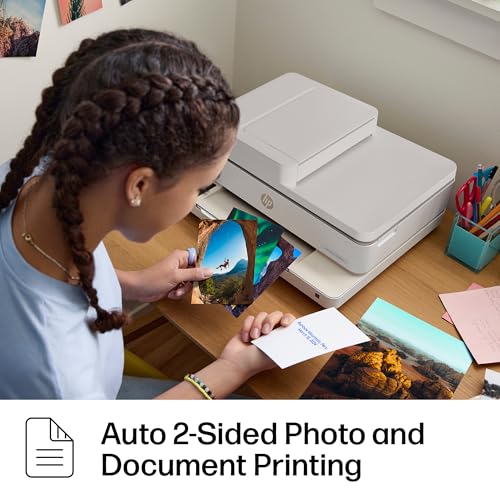 HP Envy 6555e Wireless All-in-One Color Inkjet Printer, Portobello, Print, scan, copy, Duplex printing Best-for-home, 3 month Instant Ink trial included, AI-enabled (714N5A)