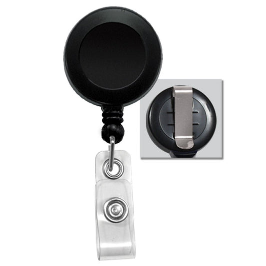 Black Belt Clip Badge Reel 2120-3031
