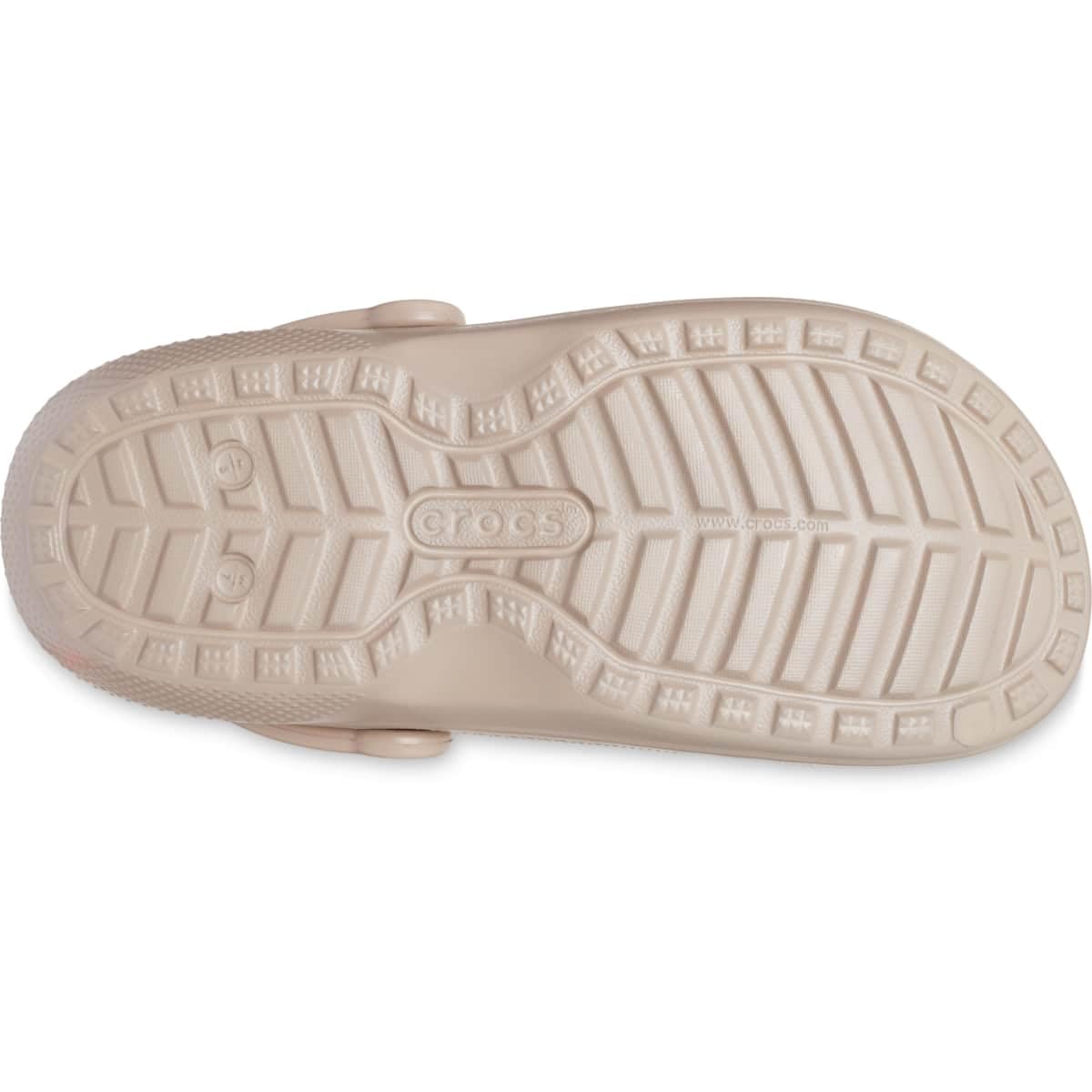Crocs Unisex Men's and Women's Classic Lined Clog | Fuzzy Slippers, Mushroom/Bone, 12 Women/10 Men