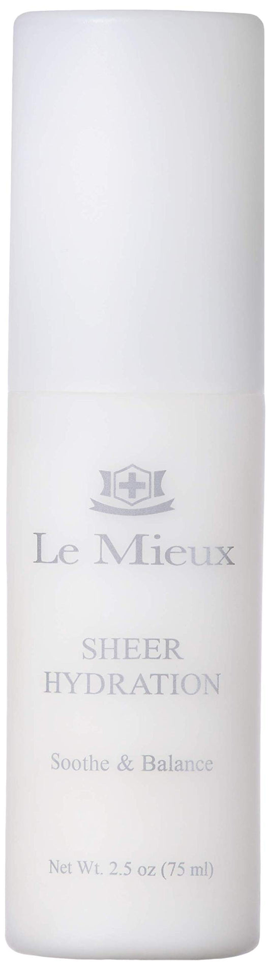 Le Mieux Sheer Hydration - Whipped Gel Cream Face Moisturizer with Micro-Encapsulated Hyaluronic Acid, Lightweight Facial Lotion for Oily & Combination Skin Types (2.5 oz / 75 ml)