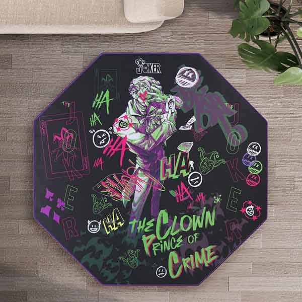 DC Comics Joker - Non-Slip Gamer Floor Mat for Gaming Chairs and Office Chairs - 39' x 39'