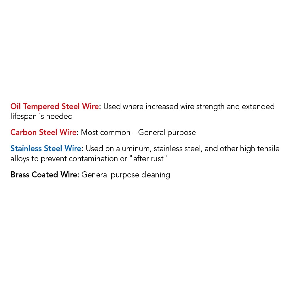 Mercer Industries 182040B - 3" x 1/4" Shank Crimped Wire Wheels, .014 Carbon Steel Wire (20 pack)