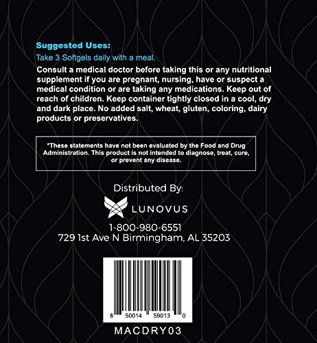 Visual Advantage Tear Support Eye Vitamins - for Dry Eyes - 3 Month Supply