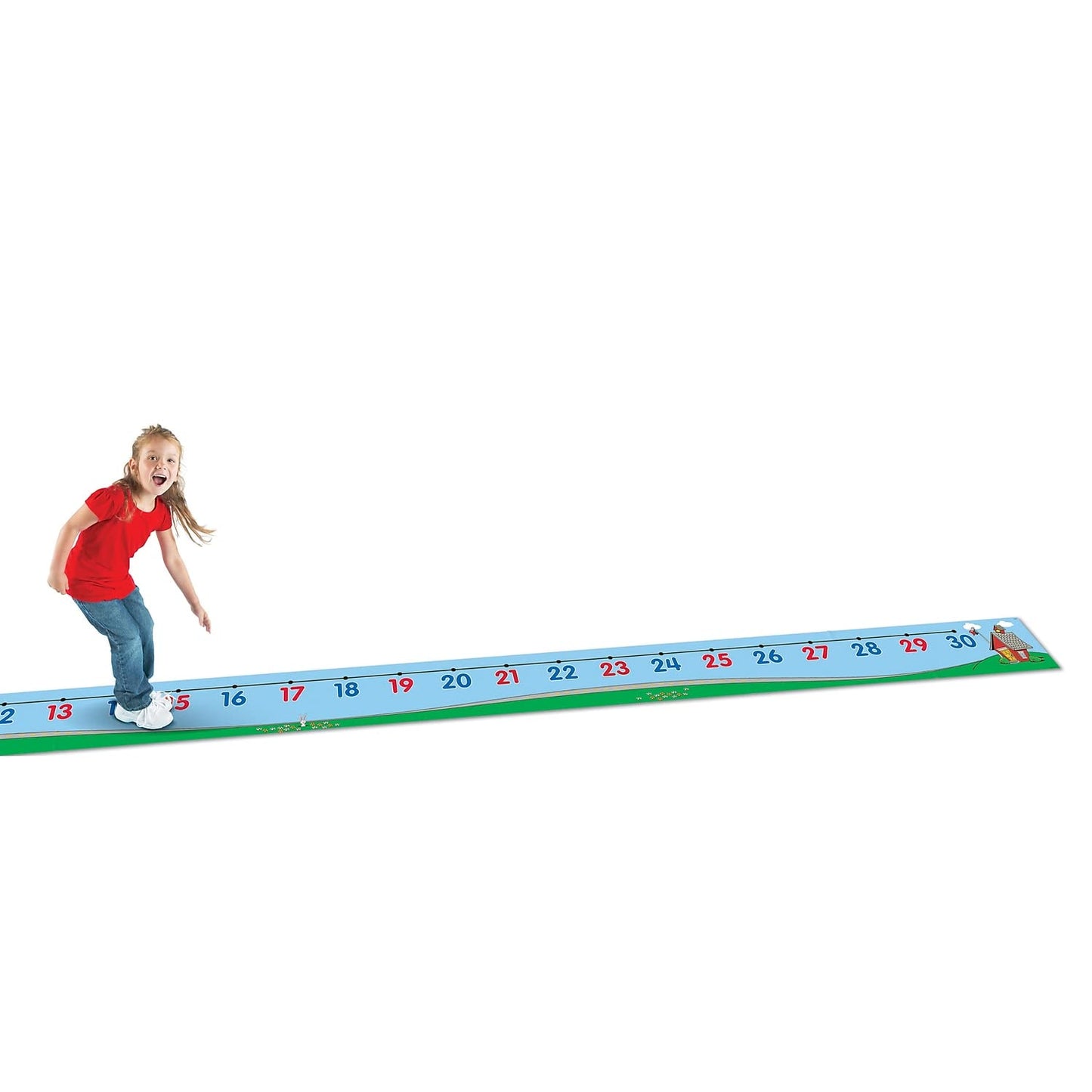 Learning Resources 0-30 Number Line Floor Mat - Counting & Numbers, Addition and Subtraction, Math Manipulatives, Back to School, Teacher Supplies, Classroom Must Haves, Gifts for Students