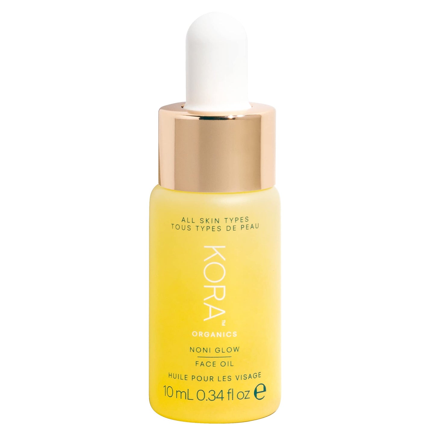 KORA Organics Noni Glow Hydrating Face Oil with Rosehip Oil, Certified Organic, Cruelty Free, 0.34 fl oz