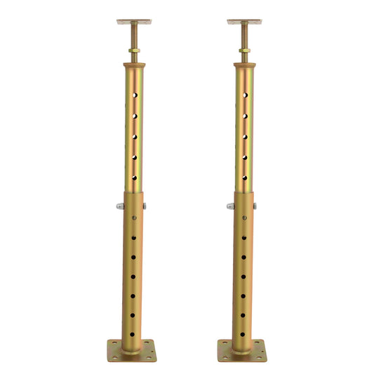 2 Pcs Adjustable House Floor Jacks, 18"-36”(1'5"-3') Height Range, Heavy Duty Support Joist Beam Basement Jack Post Pole for Leveling, Maximum Height Capacity 5570lbs, Galvanized