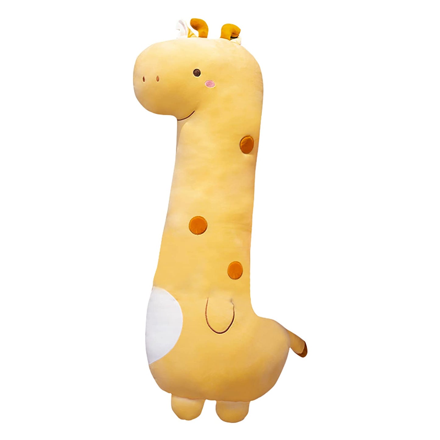 PEACHCAT Cute Long Giraffe Plush Pillow Kawaii Giraffe Stuffed Animal for Girls and Boys Yellow 35.4"