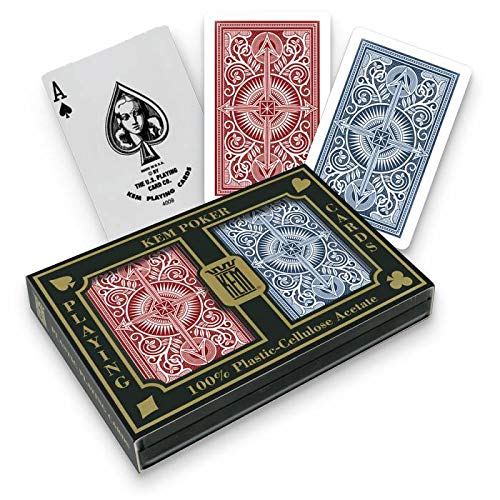 US Playing Cards KEM Arrow Wide Red/Blue