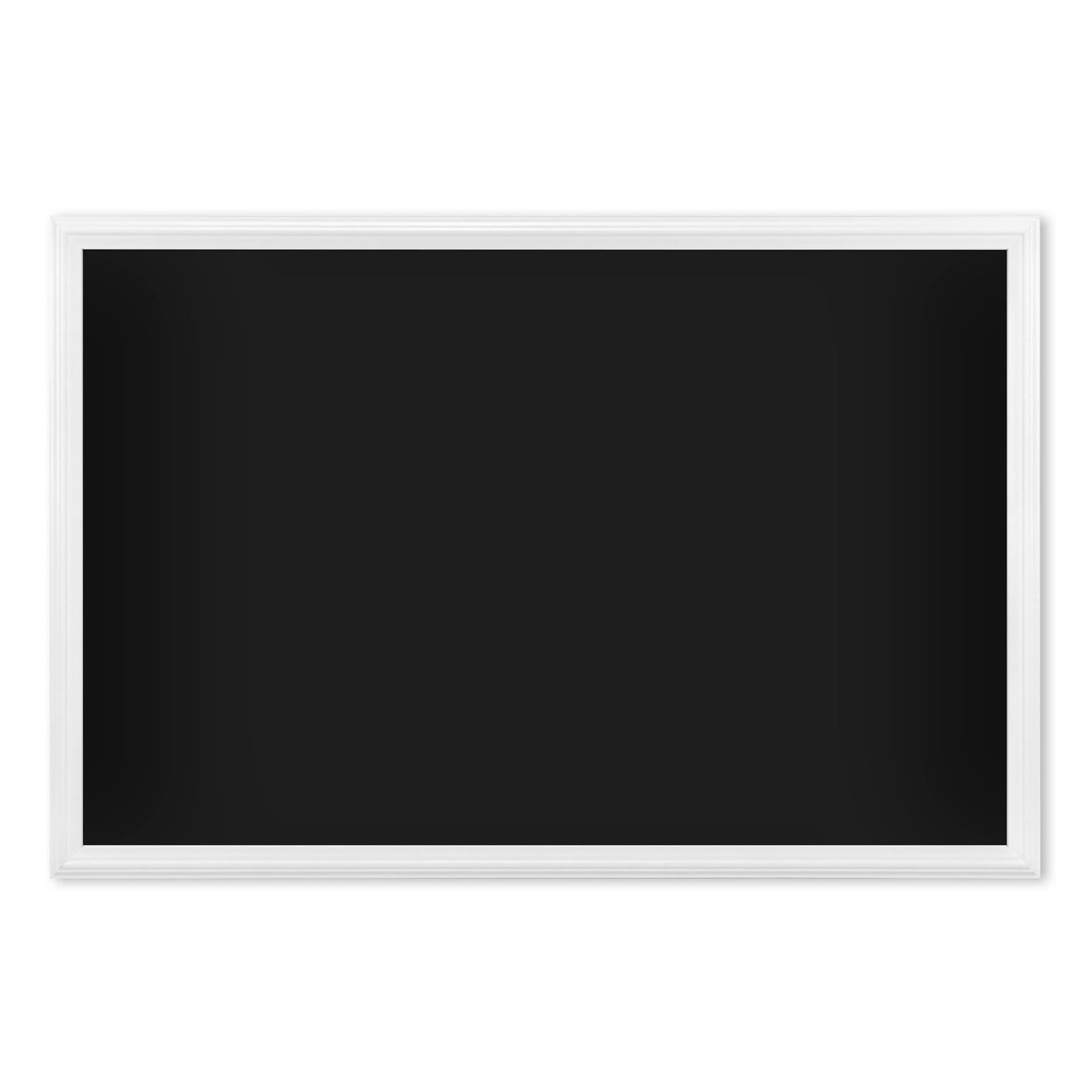 U Brands 20" x 30" Magnetic Chalkboard with White Wood Frame, Blackboard Surface, Wall Mountable, Home, Classroom & Office Organization, Memo & Message Board