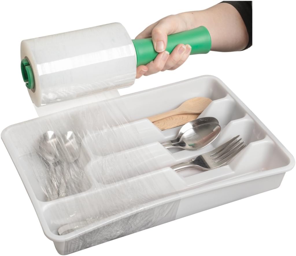 Duck Brand Stretch Wrap Roll, Clear, 5 inches by 1000 feet, 285849, Set of 6