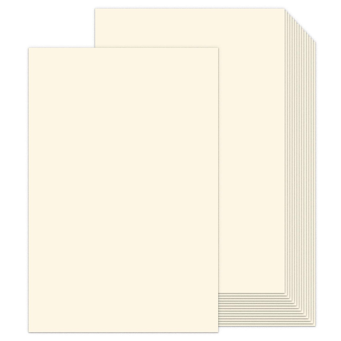 12x18 Cream Cardstock 100 Pack, Goefun 80lb Thick Cardstock Ivory, Heavyweight Card Stock Construction Paper for Printing, Posters, Cover, Brochure, Flyer and DIYs