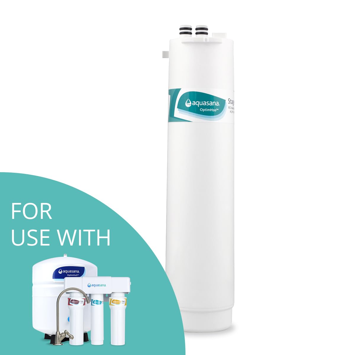 Aquasana AQ-RO3-RO 1-Year RO Membrane Replacement Filter for AQ-RO-3 - Not Compatible with SmartFlow Systems