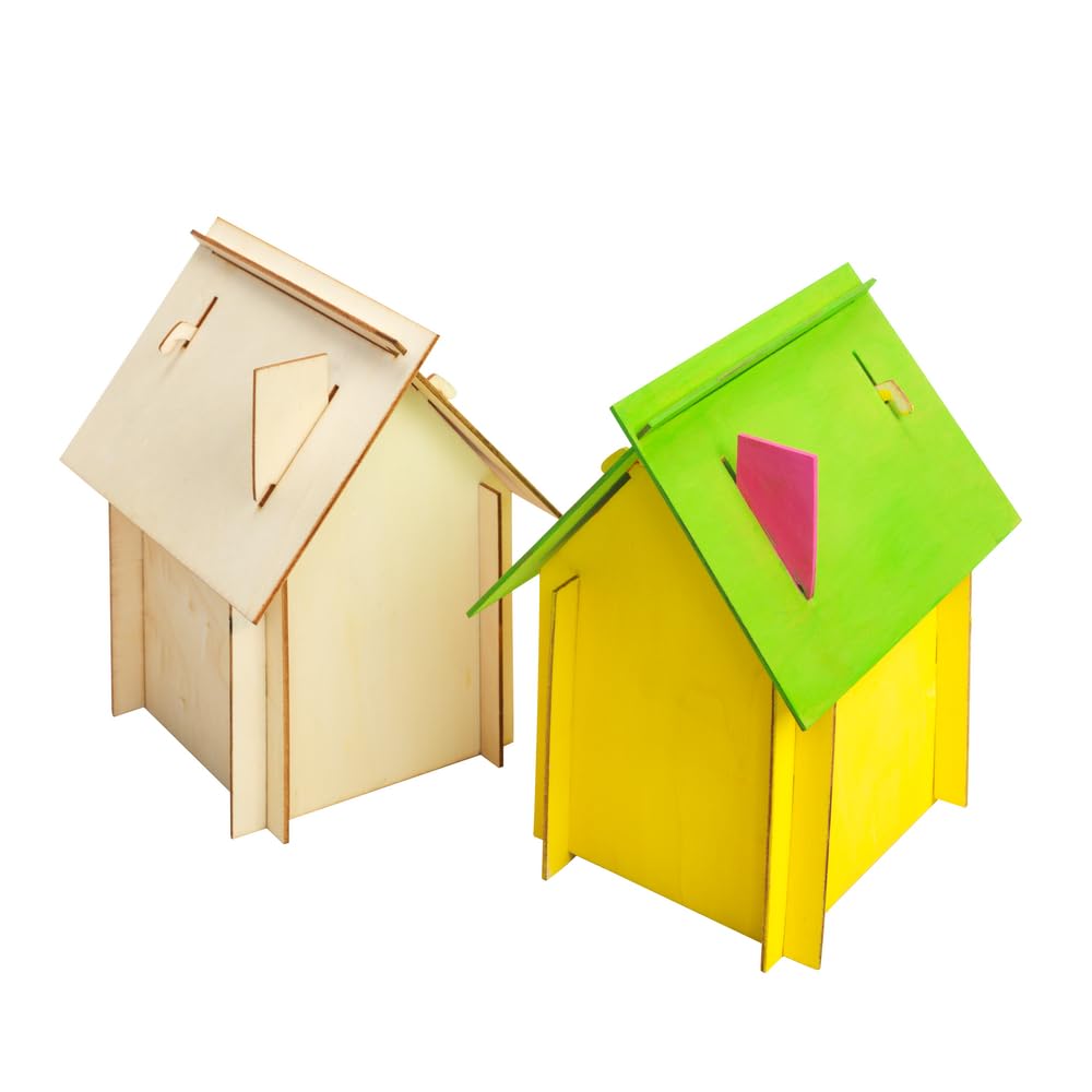 Colorations Easy Build House Set of 6 (Item # EZBHOUSE)