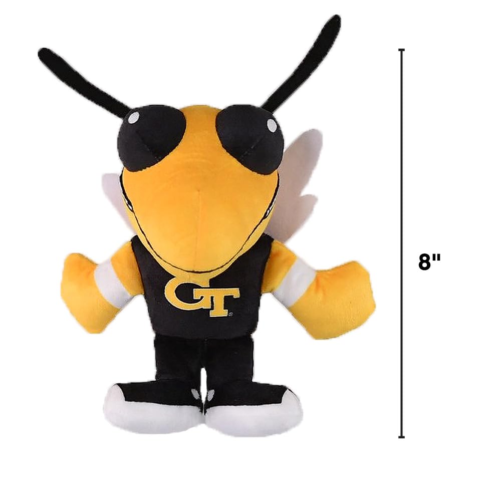 Bleacher Creatures Georgia Tech Yellow Jacket Mascot 8" Kuricha Sitting Plushies - Soft Chibi Inspired Mascot