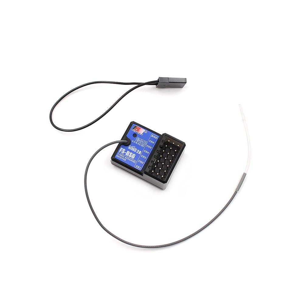 GoolRC Flysky FS-BS6 Receiver 2.4Ghz 6CH AFHDS2 Receiver Compatible with Flysky FS-GT5 FS-IT4S RC Transmitter for RC Car Boat (2PCS)