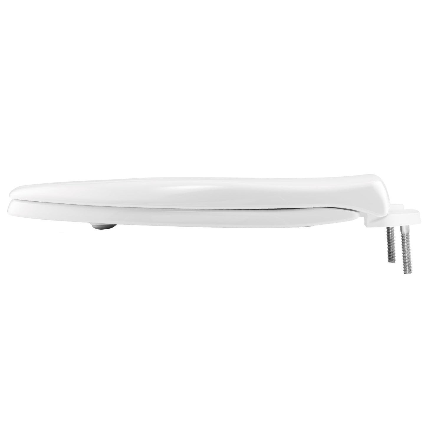 BEMIS 790TDGSL Commercial Heavy Duty Closed Front Toilet Seat with Cover, Industrial No Slam Seat with Secure Installation, Made in USA, Round, White