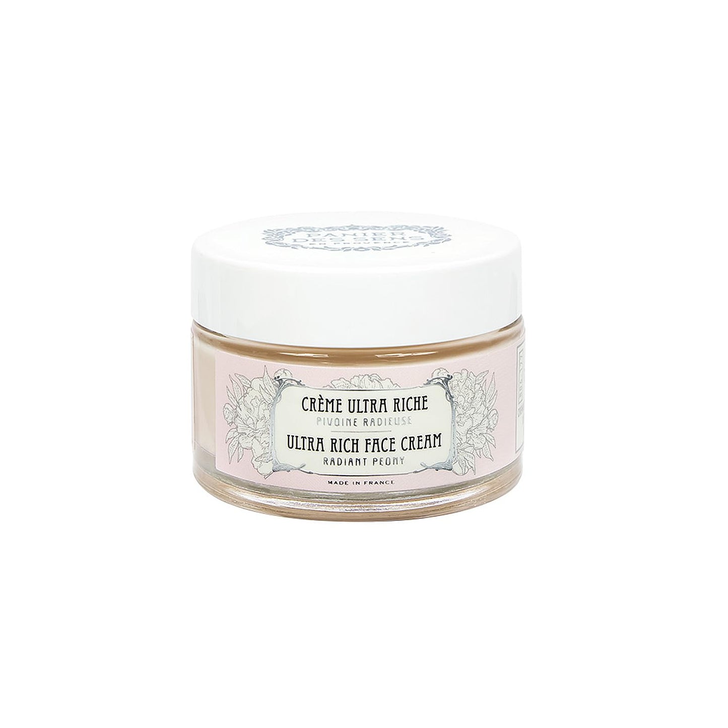 Panier des Sens - Ultra Rich Face Cream - with Hyaluronic Acid + Peony Extract - Moisturizing and Radiance - Skin Care for Women Made in France - Facial Moisturizer 99% Natural Ingredients – 1.7 floz