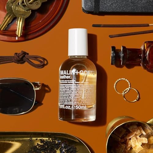 Malin + Goetz Leather Eau de Parfum, 1.7 Fl. Oz. – Men & Women's Perfume, Modern Fragrance, Rustic Wood Scented Perfume, Vintage Leather Scent, Vegan & Cruelty Free
