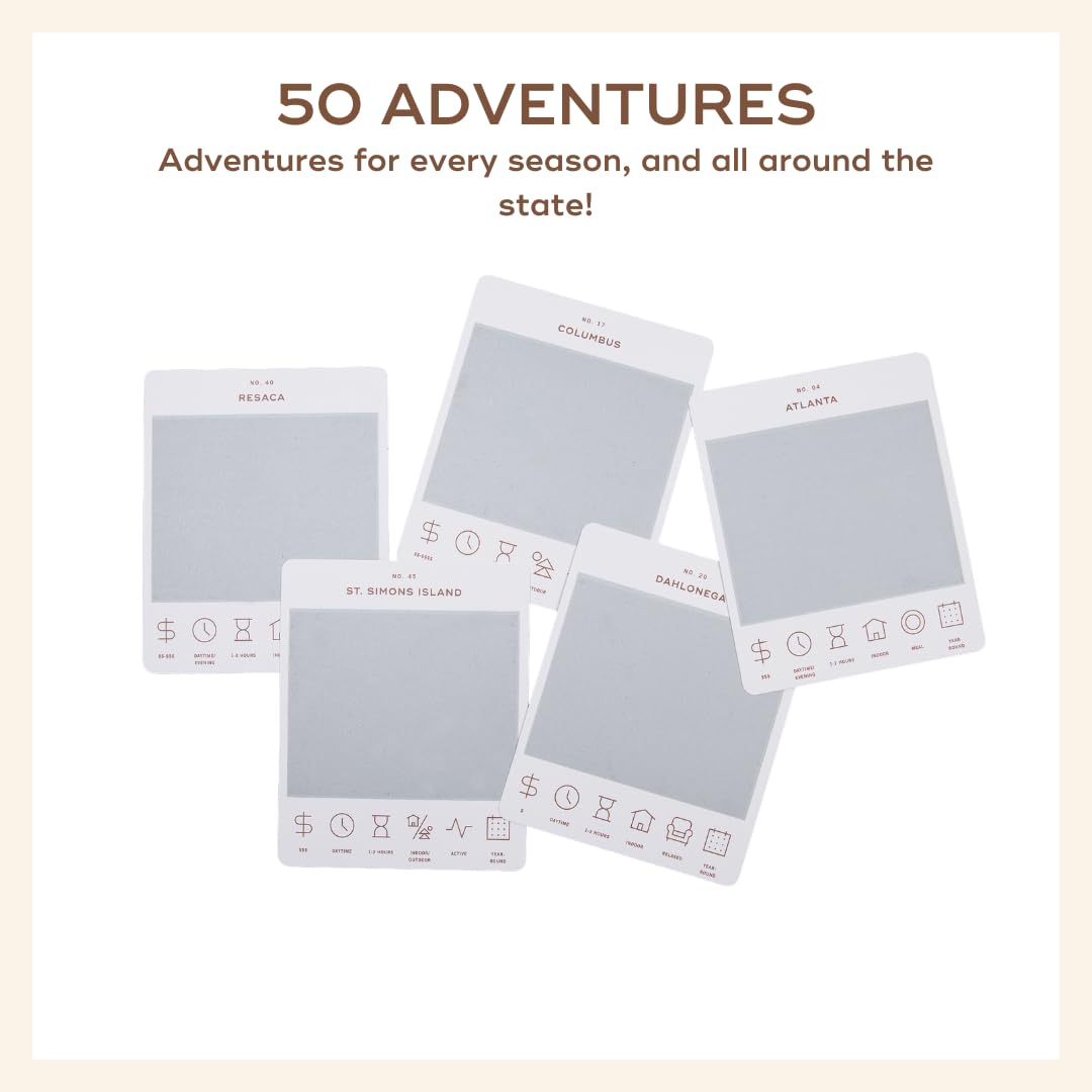 Reach International Outfitters Georgia Adventure Bucket List: 50 Scratch-Off Cards for Outdoor Activities, Tourist Attractions, and Road Trips - Perfect Travel Gift and Guide for Exploring