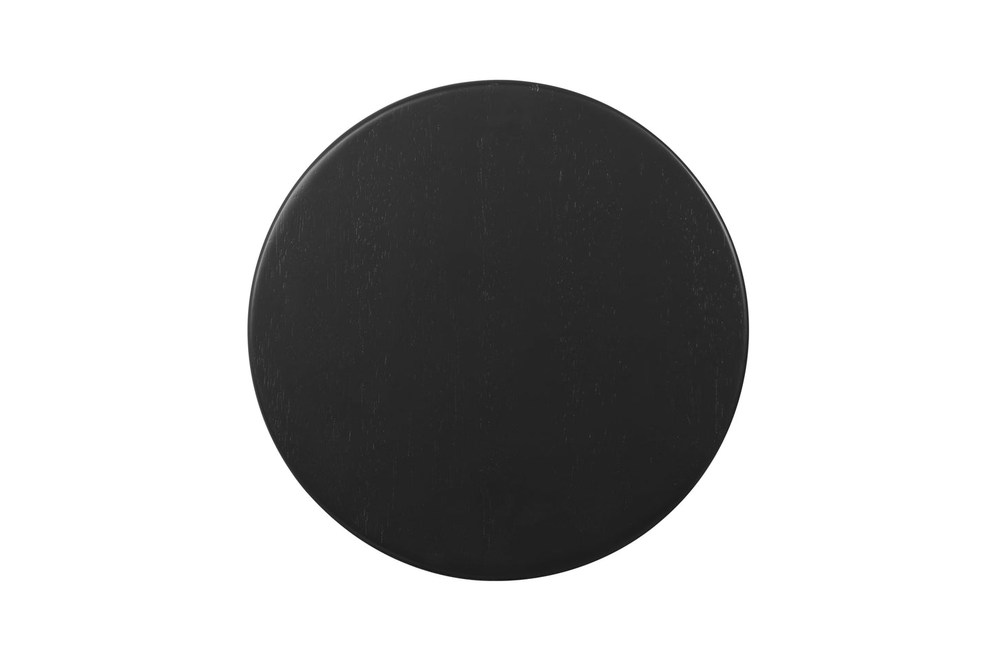 Linon Zeke Black Solid Wood Backless Round Barstool with 29 inch Seat Height