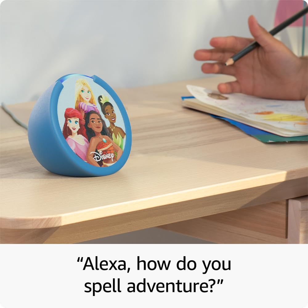 Amazon Echo Pop Kids (newest model), Designed for kids, with parental controls, Includes 6 months of Amazon Kids+, Marvel's Avengers