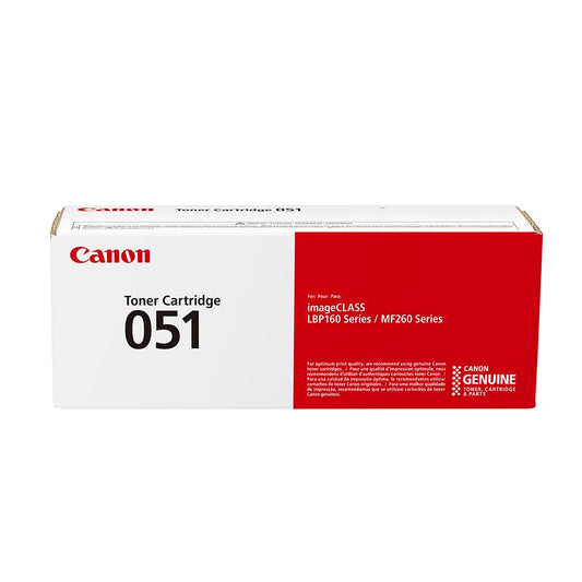 Canon Genuine Toner Cartridge 051 Black (2168C001), 1-Pack, for Canon imageCLASS MF264dw, MF267dw, MF269dw, LBP162dw Laser Printer, 1 Size (Toner 051 Standard)