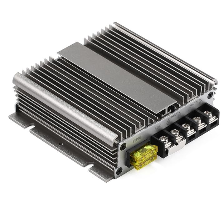 36V 48V to 12V Voltage Converter Golf Cart 30V-60V to 12V Step Down Transformer, 40A 480W Voltage Reducer IP68 Waterproof with Acc Control & Aluminum Alloy Shell