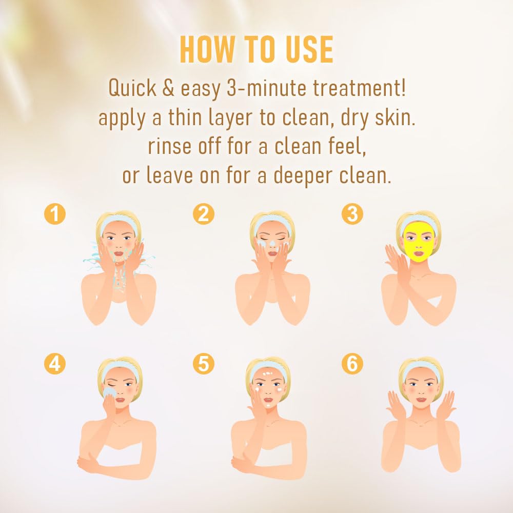 TRUU Gold Brightening Treatment Mask – Rejuvenating Probiotic Mask with 24K Gold Bubbles – Deep Purification & Skin Renewal for Brightened, Smooth, and Poreless Complexion | 4 Fl. Oz