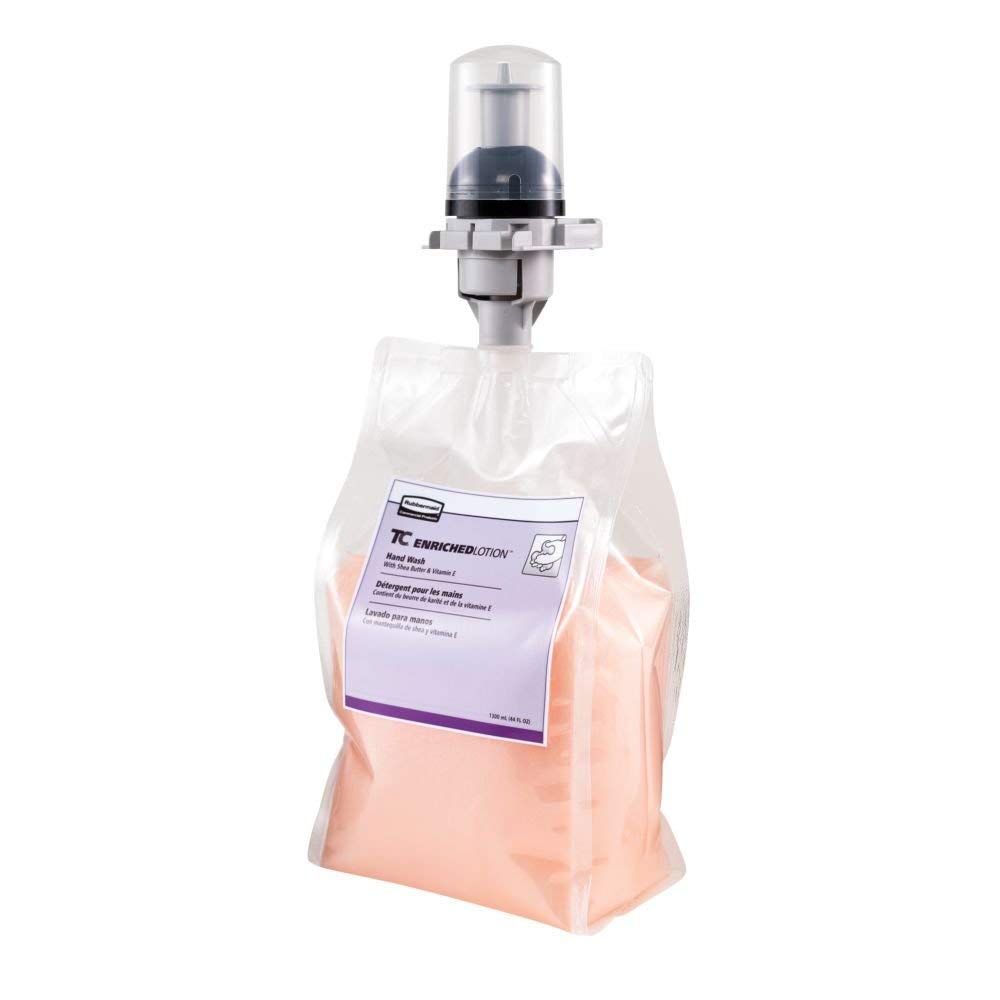 Rubbermaid Commercial Products Flex Moisturizing Lotion Hand Soap Refill, 1300mL, Light Floral Scent, Green Seal Certified, Compatible with RCP's Flex Dispensers, for Restrooms in Schools