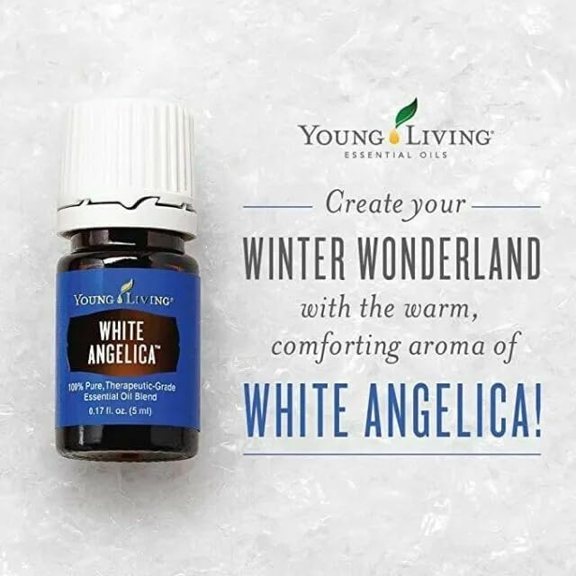 Young Living White Angelica 5ml | Aromatherapy Diffuser Essential Oil Blend | Sweet, Warm Aroma | Relaxation & Unwinding | Ideal for Skin | Perfect for Yoga or Meditation | Vegan-Friendly