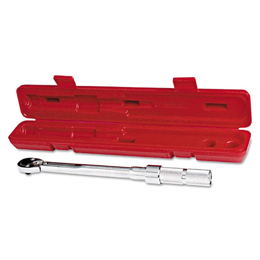3/8" DRV Ratchet Head Micrometer Torque Wrench 20-100 ft-lb