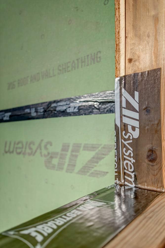 ZIP System Huber Stretch Tape | Self-Adhesive Flexible Flashing for Doors-Windows (3" x 20')
